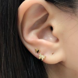 Small butterfly earrings